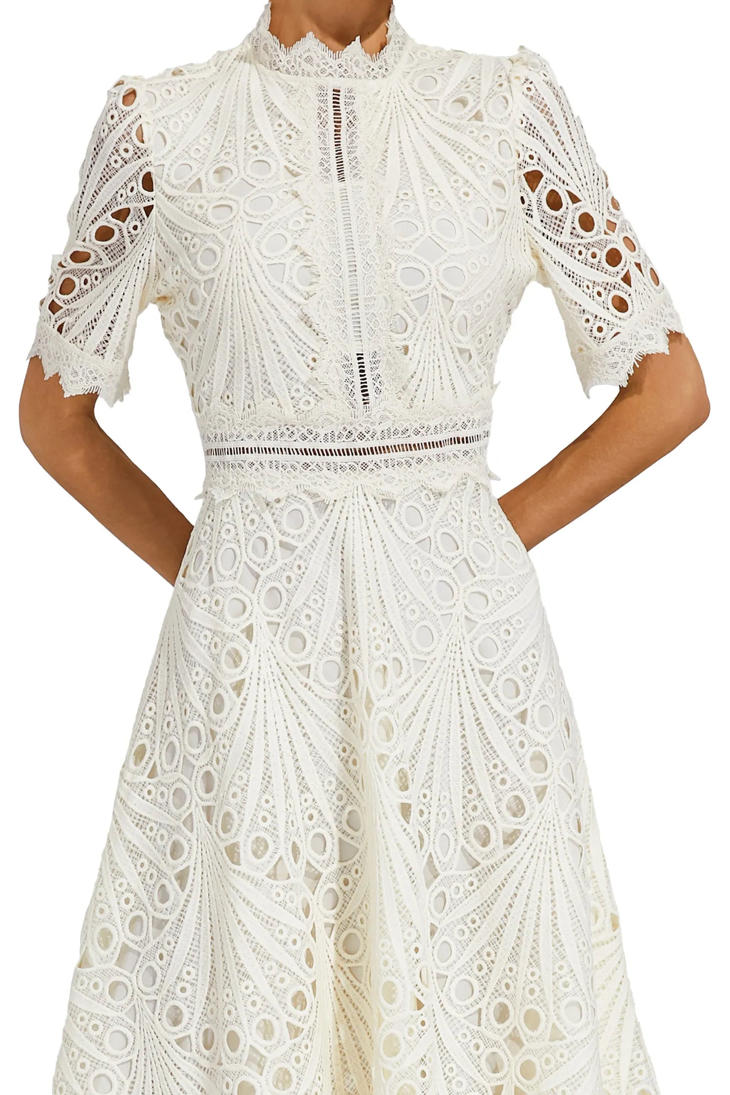 Lexi | Elegant Lace Midi Dress for Women